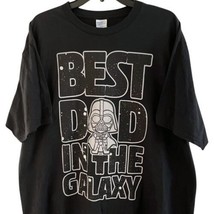 Star Wars XL Extra Large Tee Shirt Men Black Father&#39;s Day Best Dad in the Galaxy - £11.06 GBP