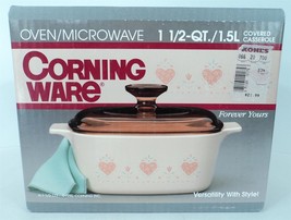 90s Corning Ware 1.5 Quart Liter Forever Yours Covered Casserole Dish - ... - £36.34 GBP