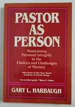 PASTOR AS PERSON Book Gary L. Harbaugh Maintaining Personal Integrity Mi... - $12.99