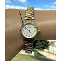 Anne Klein II Wrist Watch Two Tone Stretch Gold Silver Analog Water Resi... - $13.95