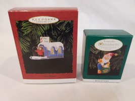 Hallmark Keepsake Ornaments &quot;New Home&quot; and &quot;Rudolph&#39;s Helper&quot; MIB 1996 RARE - £8.62 GBP