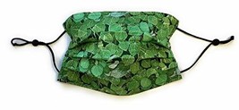 Pleated Green Vine Leaf Acorn Face Mask Nature Garden Bush, Triple layer... - $13.67