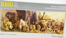 Wild Animal Panorama Puzzle Safari 1000 Piece Jigsaw Puzzle Haruo Takino  - $53.45