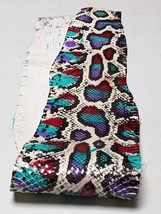 Homalopisis Buccata Snake Leather  Pelt Craft Supply Glossy Multicolor - $16.97+