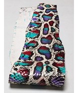 Homalopisis Buccata Snake Leather  Pelt Craft Supply Glossy Multicolor - $16.97+