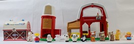 Fisher Price 2005 Little People Animal Sounds Farm Playset Plus 2008 Fam... - $39.99