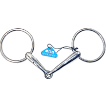 Stübben Single Jointed 12.5 cm Standard 5 inch Wide Ring Smooth Snaffle ... - £73.90 GBP