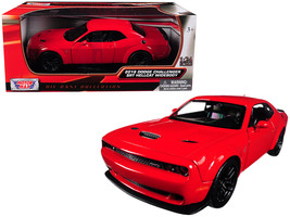 2018 Dodge Challenger SRT Hellcat Widebody Red 1/24 Diecast Model Car by... - $42.27