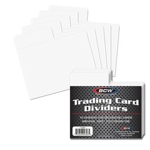 3 BCW Trading Card Dividers - Horizontal - £38.57 GBP