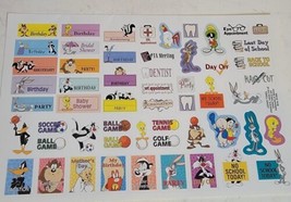 Vintage Looney Tunes Sticker Sheet Taz Marvin Bugs Daffy Sylvester 1999 ... - $14.69