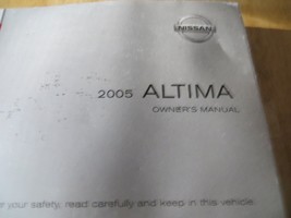2005 Nissan Altima Owners Manual - £3.90 GBP