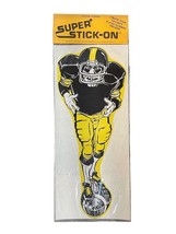 Pittsburgh Steelers Super Stick-On Football Player Decal NFL Fan 1970&#39;s NOS - £19.77 GBP