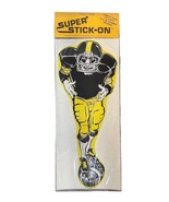 Pittsburgh Steelers Super Stick-On Football Player Decal NFL Fan 1970&#39;s NOS - £19.35 GBP