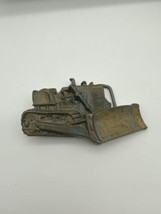 Bergamot Brass World Bulldozer Belt Buckle 1978 K-38 Made in USA Vintage - $34.99