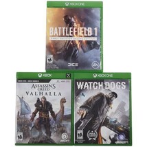 Xbox One Assassin&#39;s Creed Valhalla, Watch Dogs, &amp; Battlefield 1 - £8.74 GBP