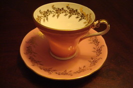 Aynsley England cup and saucer, Pink Classic Corset shaped tea cup &amp; saucer  - £43.52 GBP