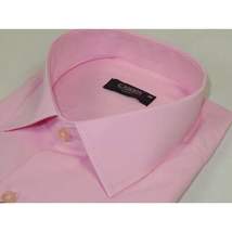 Men's Shirt By CASILA Turkey Cotton Blend Long Sleeves 502000-08 Solid Pink image 5
