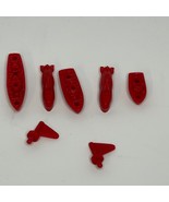 1973 Sub Search Game By Milton Bradley Replacement Parts Red Pieces - $16.52 CAD