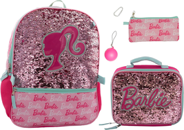 Barbie 4 Piece Backpack Set, Sparkle &amp; Shine with This Magic Flip School Bag - £52.74 GBP
