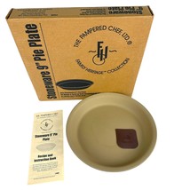 NEW Pampered Chef Stoneware 9&quot; Round Pie Plate #1425 W/ Open Box - £29.61 GBP