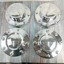 4pc For 2011-2016 Dodge Ram 3500 DRW 9.25&quot; Front Rear Silver Center Hub ... - $35.07