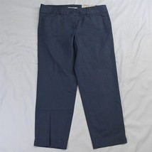 NEW LOFT 2 Blue Gray Marisa Cropped Slim Stretch Chino Pants - £11.98 GBP