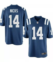 NWT $100 Nike Mens Official NFL Indianapolis Colts 14 Nicks Jersey L Large Blue - £39.96 GBP