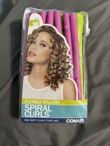 Conair Flexible Rollers Spiral Curls Flexible Hair Rollers, Medium, Asso... - $6.93