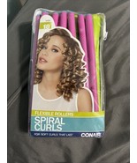 Conair Flexible Rollers Spiral Curls Flexible Hair Rollers, Medium, Asso... - $129.73 MXN