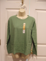 Nwt There Abouts Loden Green Long Sleeve Top GIrls/TEEN Plus Size 18.5 Xlarge - £11.73 GBP