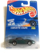 Mattel Hot Wheels 1996 1:64 Scale Dark Green Metallic Chevy Corvette Cou... - $7.42