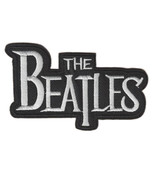 THE BEATLES IRON ON PATCH 3.7&quot; Classic Rock Band Embroidered Black White... - €2,50 EUR