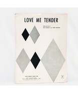 Love Me Tender Words Sheet Music Elvis Presley Vera Matson 1956 Vintage ... - £19.38 GBP