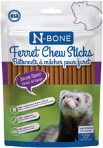 N-Bone Ferret Chew Sticks with Real Bacon Flavor - Made in the USA - $4.90+