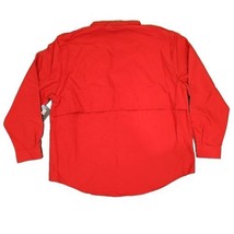 Liberty University Button Down Shirt Long Sleeve Mens XL Russell LU Flames - $24.70