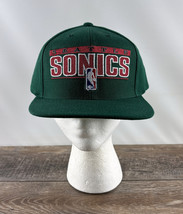 Seattle Sonics Snapback Baseball Hat Green - Sports Specialties Vintage - £55.38 GBP