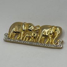 Elephant Family Animal Enamel Lapel Hat Pin Pinback Brooch - $9.95