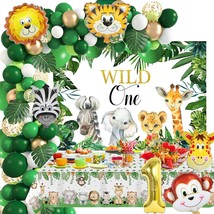 Wild One Birthday Decorations Boys - 106Pcs First Birthday Party Supplie... - $36.99