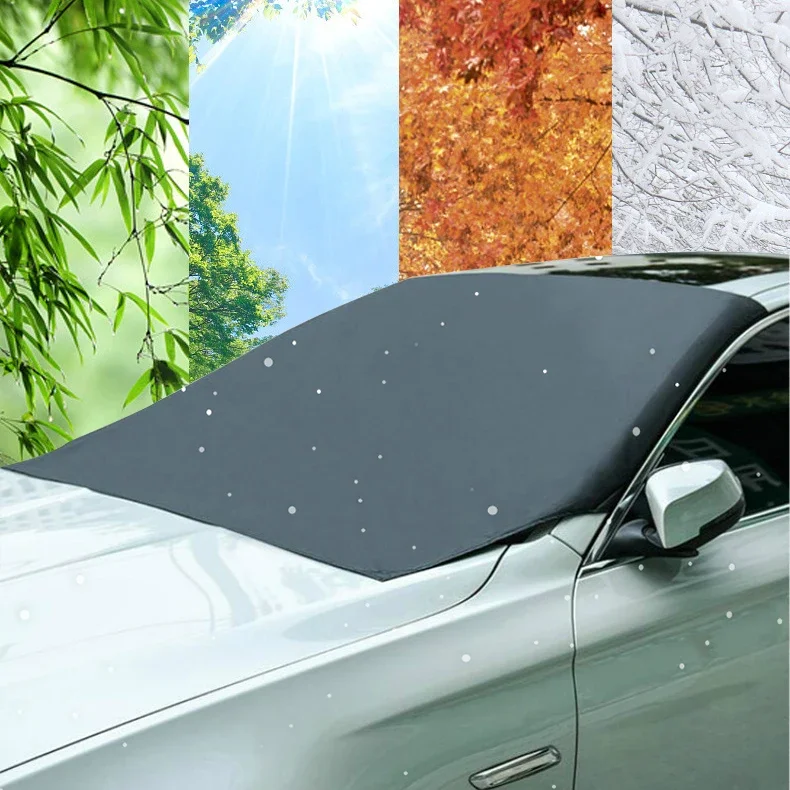 210*120cm Automobile Magnetic Sunshade Cover Car Windshield Snow Sun Shade - £11.66 GBP