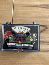 Super Bowl XXIX Joe Robbie Stadium Miami Florida 1-29-1995 Collectors Pin In Box - £10.18 GBP