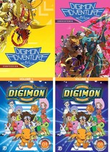 Cartoon collection - Digimon Adventure DVD  - (SET of 4) - £15.95 GBP