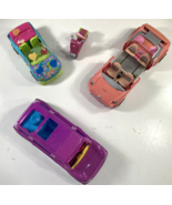 Polly Pocket Car Lot Van Scooter Vehicle Toys for Fashion Doll Vintage 2... - $27.09 CAD