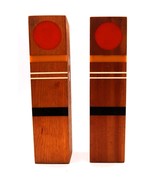 Vtg MCM Robert McKeown Wood &amp; Bakelite Salt &amp; Pepper Shaker California 1... - $250.00