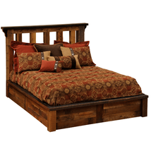 Barnwood Post Platform Bed Handcrafted From Reclaimed Wood - $4,197.70 CAD - $5,887.86 CAD