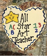 Teacher Gifts 5005  All Star Art Teacher School Positions Wood SIgn  - £1.53 GBP