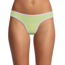 No Boundaries Women&#39;s Cotton Thong Panties Size X-SMALL Adrenaline Lime Ribbed - £8.92 GBP