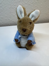 Vintage 1989 Peter Rabbit Plush Figurine 3.5” Eden Toys Frederick Warne USA - $110.22 MXN