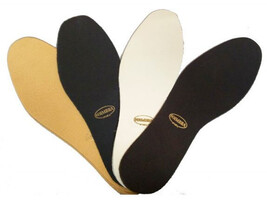 Coimbra professional leather sock liners, beige, black, brown, tan, lg s... - $8.95