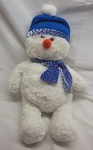 TY Beanie Buddies NICE SNOWMAN 15&quot; Plush Stuffed Animal TOY 2007 - $19.80
