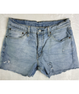 LEVIS 527 Cutoff Distressed Denim Shorts  Red Tab Daisy Dukes W32 - $449.28 MXN